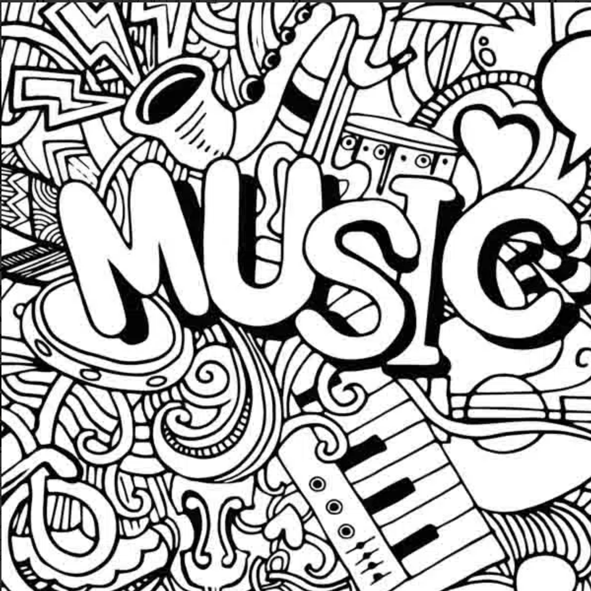 Tangle Frame 40x40 - Music